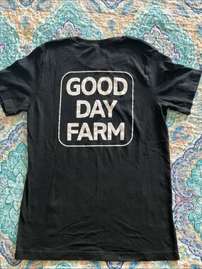 Bella Canvas Black Short Sleeve Tee with White "plants>pills" Graphic